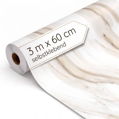 Produktbild von Dalsys Wandverkleidung selbstklebend 3m Rolle x 60cm Elfenbein PVC