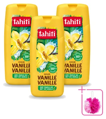 Productafbeelding van 3 x Tahiti douchegel vanille - 300 ml - Voordeelverpakking - 3 stuks