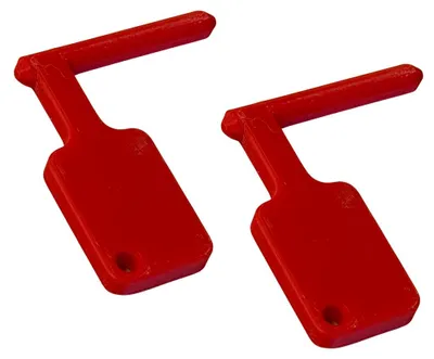 Produktbild von Safety Flag Rot 9mm / 223REM ( 2 Stk. ) Ipsc Pcc Sicherheitsfahnen Sicherheitsflagge