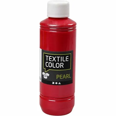 Produktbild von Textil Color Farben, rot Perlmutt/Metallic-Effekt 250ml
