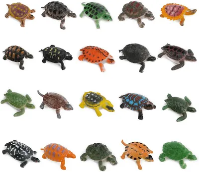 Obrázek produktu pro Figurky želv, 20 kusů, 5 cm, hračka pro děti
