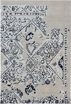 Image de Tapis kilim en coton fait main avec motifs géométriques