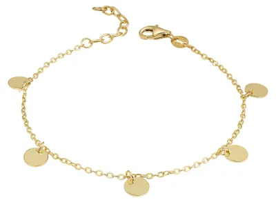 Produktbild von V Armband 925/- Sterling Silber 17+3cm gelb 039260025V