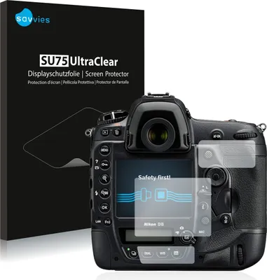 Produktbild von 6x Für Nikon D5 Schutzfolie Savvies Displayschutz Display Schutz Folie Klar Transparent