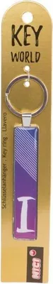Produktbild von NICI Key World schmaler Schlüsselanhänger Buchstabe I aus Metall, 7 cm