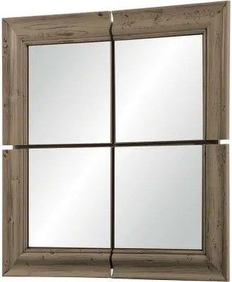 Produktbild von Wandspiegel Holzrahmen Spiegel Möbel Neu 105*105cm Glas Rahmen Wand xxl moderner