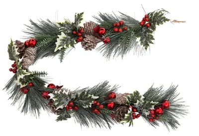 Obrázok produktu pre Prírodný veniec s borovicovými šiškami, 100 cm