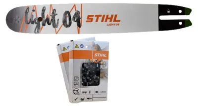 Produktbild von Stihl 30050004713 original Führungsschiene 40cm 1,6 .325+2x Stihl 36860000062 Sägekette .325' 1,6 mm 62 GL