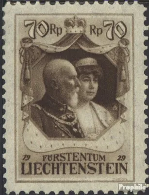 Produktbild von Briefmarken Liechtenstein 1929 Mi 93 postfrisch Fürst Franz I.