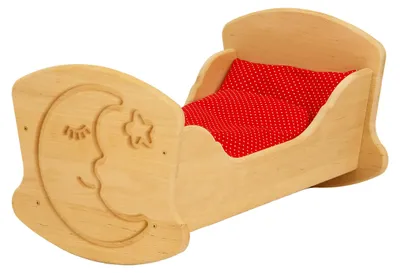 Produktbild von Drewart Puppenwiege aus Holz Puppenbett, Holzspielzeug 933-3015