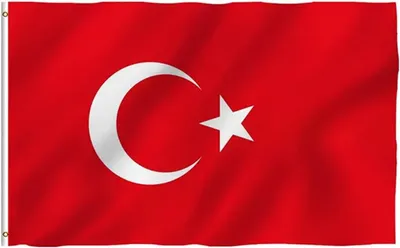Imagen del producto de Bandera de Turquía, de poliéster, 90x150 cm, para decoración