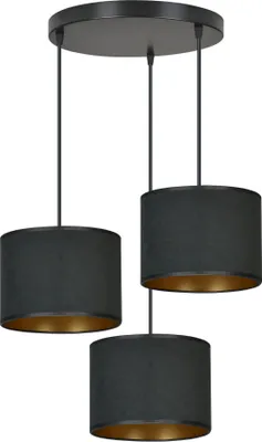 Immagine prodotto di Lampadario Emibig 3xE27 60W HILDE 3 BL PREMIUM BLACK 1054/3PREM