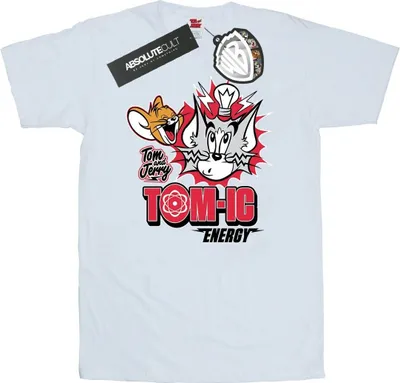 Zdjęcie produktu dla Koszulka męska Tom i Jerry – „Tomic Energy” BI52092 (XXL) (biała)