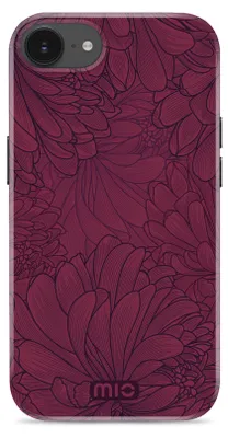 Produktbild von MIO iPhone 16e MagSafe Hülle Hardcase Backcover - Berry Blooms