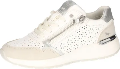 Produktbild von Mustang Damen eleganter Sneaker rutschfest Reißverschluss sportlich 1487-303, Größe:39 EU, Farbe:Silber