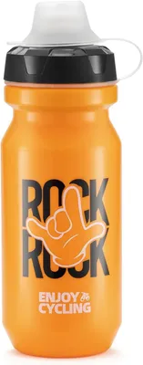 Produktbild von ROCKBROS Trinkflasche Auslaufsicher, Fahrradflasche für Radfahren, Wasserflasche Einhandöffnung Sichere Verriegelung, Orange, PP5