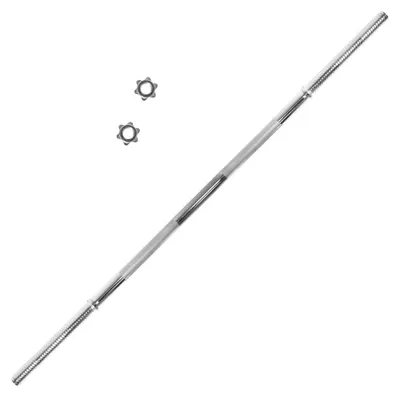 Image de Barre de musculation de 150 cm avec poignée antidérapante pour l'entraînement de la force