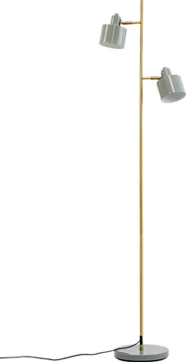 Produktbild von Stehlampe Stehleuchte Standleuchte standlampe Bodenlampe Leseleuchte Innenbeleuchtung Ocean grau Messing