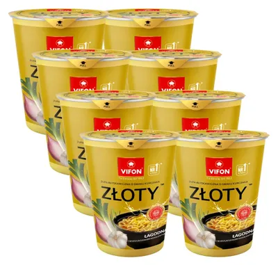 Produktbild von VIFON Instant Nudeln Cup Huhn 8x 60g - Nudelsuppe mit Hähnchengeschmack