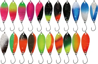 Produktbild von Paladin Trout Spoons Style Scale 2,9g - Forellenblinker, Farbe:schwarz-orange / weiß-grün