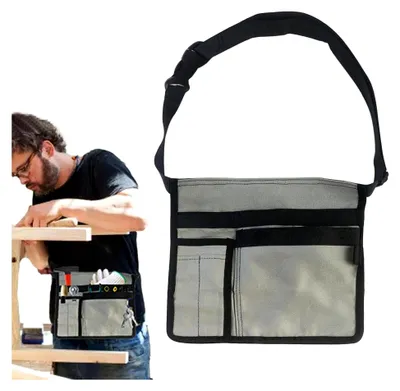 Produktbild von Gartengeräte-Gürtel – strapazierfähige Gürteltasche aus Oxford-Stoff mit mehreren Taschen
