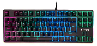 Image de Clavier mécanique de jeu KE-112, disposition italienne, éclairage RGB personnalisable