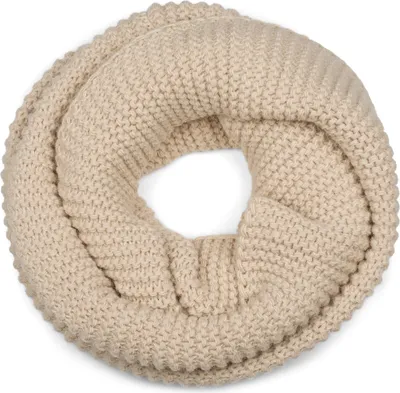 Produktbild von styleBREAKER Damen Strick Loop Schal Einfarbig mit Linksstrick Muster, warmer Winter Strickschal, Schlauchschal 01018166