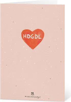 Immagine prodotto di Biglietto di auguri "HDGDL - Love you very much" - Biglietto di auguri