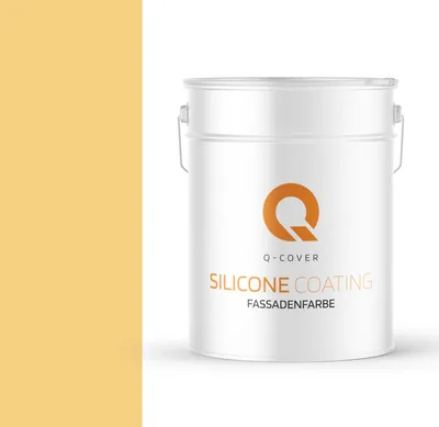Produktbild von Silikonharz Fassadenfarbe | Aussenfarbe | Außen Wandfarbe | Hausfarbe | Außenfarbe | Wetterfest | Sonnengelb 10L