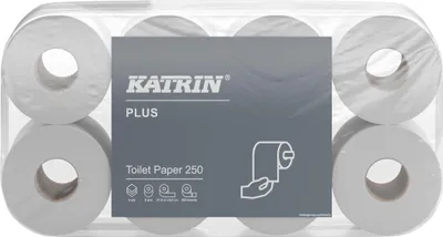 Immagine prodotto di 6x Carta igienica Katrin Plus 11711 3 rotoli da 250 fogli 8 rotoli.