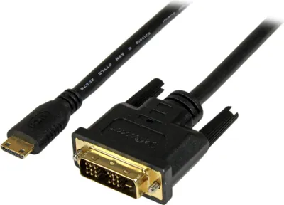 Image de StarTech.com HDCDVIMM1M câble vidéo et adaptateur Mini-HDMI Noir