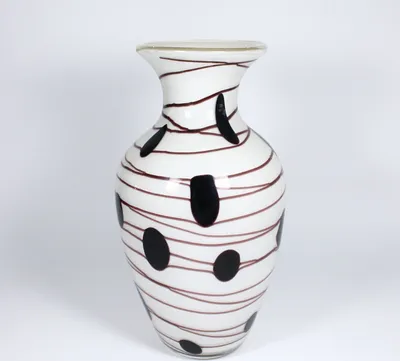 Produktbild von Glasvase Purple Dots Murano 33cm