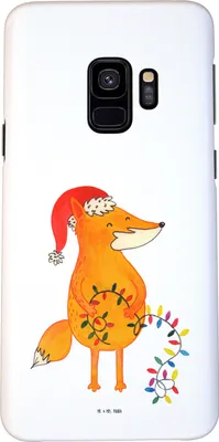 Produktbild von Mr. & Mrs. Panda Samsung Galaxy S9 Handyhülle Fuchs Weihnachten - Weiß - Geschenk, Cover, Smartphone Hülle, Winter, Weihnachtsmann, Handy Schutzhülle, Heiligabend