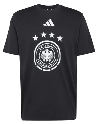 Produktbild von Adidas DFB DNA GR TEE T-Shirt, 100% Baumwolle, Reguläre Passform, Rundhalsausschnitt, Schwarz, S