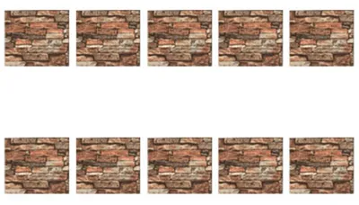 Produktbild von 10 Stück Tapete Wandpapier Aufkleber XPE selbstklebende Ziegelmuster wasserdichte Heimdekoration