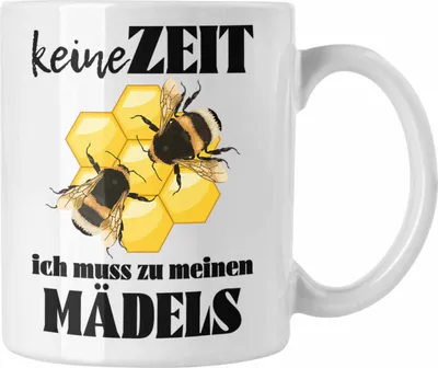 Produktbild von Trendation - Imker Geschenk Tasse Bienenzucht Kaffeetasse Geschenkideen Bienenzüchter Bienen Zuebhör (Weiß)