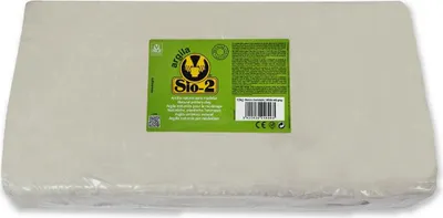 Image de SIO-2 argile avec chamotte 10kg blanc - argile naturelle pour poterie enfants