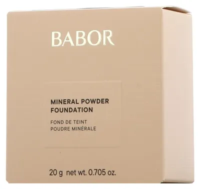 Produktbild von BABOR Mineral Powder Foundation 01 light, Jeder Hauttyp, Alle Hauttöne, Palette, Gepresstes Puder, Strahlend, 20 g