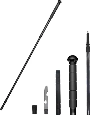 Zdjęcie produktu dla Teleskopowy kij trekkingowy, ultralekka kula ze stopu aluminium, uchwyt z gąbki EVA, teleskopowy ok. 97-143 cm