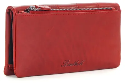 Produktbild von Benthill Portemonnaie Damen Leder RFID | Geldbörse Frauen mit Kartenfächer & Münzfach | Weiche Vintage Clutch Slim Portmonee | Rindsleder Portmonee inkl. Geschenkbox