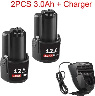 Immagine prodotto di Per Bosch 12V, batteria di ricambio, 3000 mAh, gialla, compatibile con BAT412A/BAT414/BAT411/BAT412, D-70745GOP, 2607336014