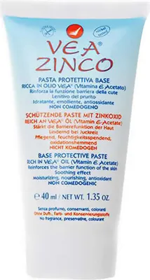 A product shot of a tube of cream on a white background.