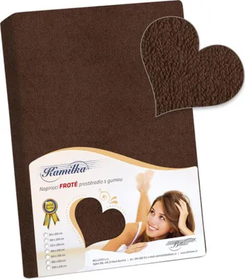 Produktbild von Frotteefolie - Braun - 200x220