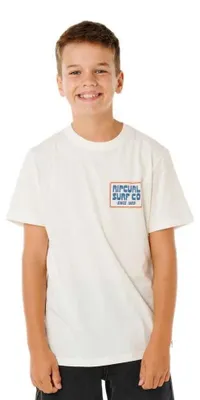 Produktbild von Rip Curl Pacific Rinse Sunrise Kurzarm-t-shirt Weiß 14 Years Junge Weiß 14 Years