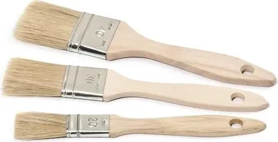 Produktbild von Set aus 3 rohen Pinseln - 20-30-40 cm - PERFEKTES WERKZEUG - 2900000