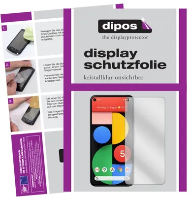 Obrázek produktu pro 6x screen protector pro Google Pixel 5 čirá ochranná fólie displeje dipos