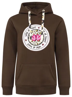 Productafbeelding van Zwillingsherz dameshoodie met capuchon – Comfortabele, oversized hoodie – Wit