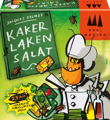 Immagine prodotto di Schmidt Spiele Kakerlakensalat, Drei Magier Kartenspiel, Spielkarten, Karten, 2 bis 6 Spieler, 40839