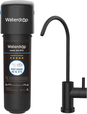 Immagine prodotto di Waterdrop 10UB sistema di filtraggio dell'acqua sottolavello con rubinetto dedicato, filtro per acqua potabile da 30.000 litri