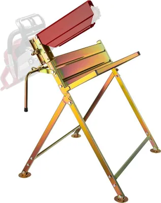 Produktbild von Sägebock verzinkt klappbar, 88x71x96 cm, mit Kettensägenhalter und Zwangsführung, Holzsägebock für Brennholz, bis 120 kg